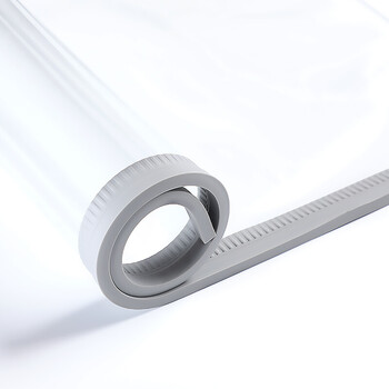 科力邦（Kelibang） 磁吸门帘50*210cm 2.0mm厚PVC磁条软门帘挡风帘隔断隔热保暖帘 灰色 KB3404