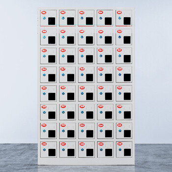 万尊 员工手机存放柜带锁40门亚克力保管箱WZ-SJ-40