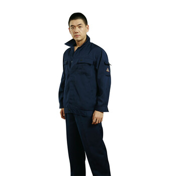 星工（XINGGONG）酸碱类化学品防护服 化工企业工作服定制 深蓝色L码1001-11