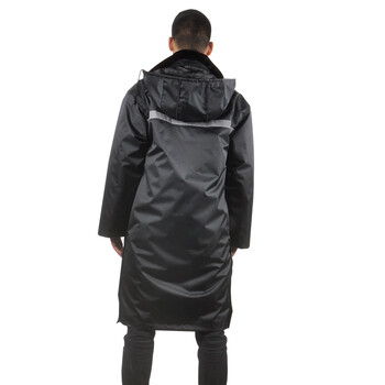 安美尚（ams）精品保安大衣棉服冬季多功能防寒服反光条工作服加厚加长款180# 定做