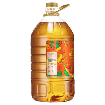 金龙鱼 食用油 物理压榨 压榨一级花生油6.18L