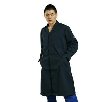 星工(XINGGONG)防酸防静电大褂工作服 电子化工厂劳保服定制 藏青XL码6301-11