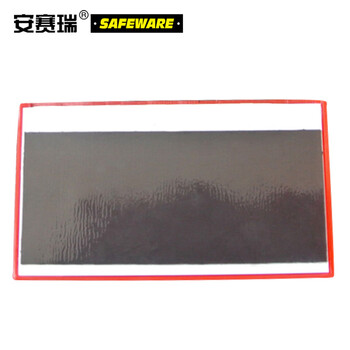 安赛瑞 13382 货架物料信息磁性卡套（10个装）A10 45×80mm 红色 仓储货架磁性标识牌 磁性分类标签