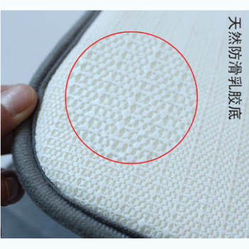 DAJIAOZHI厨房地垫卫生间门垫浴室吸水防滑脚垫子飘窗拉门床边柔软地毯 浅紫色 50*200cm
