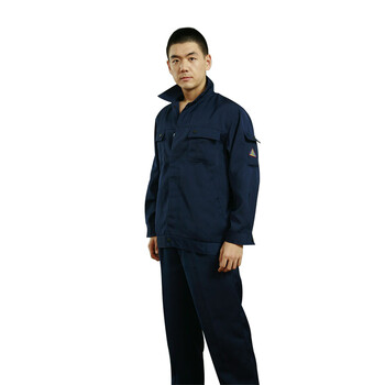 星工（XINGGONG）酸碱类化学品防护服 化工企业工作服定制 深蓝色L码1001-11