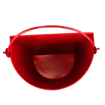 谋福（CNMF） 加厚消防黄沙桶 半圆形烤漆铁材质 加油站使用桶 扑火工具 消防器材  8487