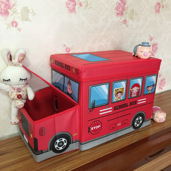 火立方2016新款汽车造型 儿童衣服玩具收纳箱