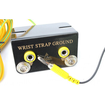 者也 静电L型地线插座手环接地插座台垫胶皮接地扣手腕带连接线