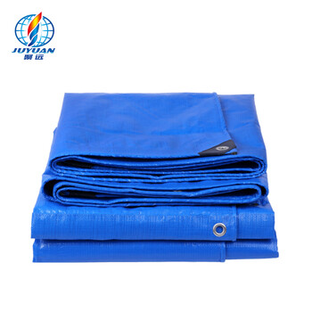 聚远 JUYUAN 10*12米 蓝白篷布  防雨布雨棚布 PVC防水雨篷布 货车防晒遮阳雨蓬布