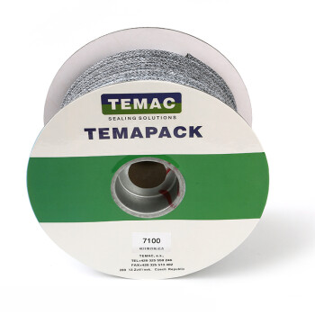 TEMAC/太美7100碳素纤维盘根浸渍四氟乳液 14*14mm 5KG/卷 可定制