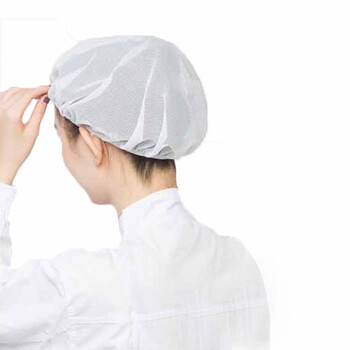 劳保佳 透气工作帽 工厂网帽 车间防尘 透气帽 卫生帽 工作帽 白色10顶