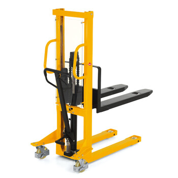 德国亚迈狮 手动液压堆高车 手动堆高车 载重1.0t 提升高度1.6米 SDJ1000-1.6