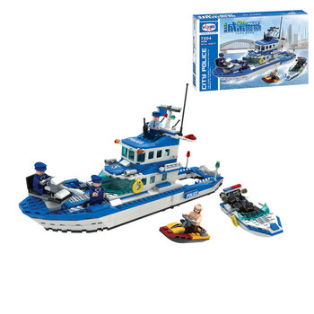 卫乐积木启蒙益智拼插组合拼装警察总局特警城