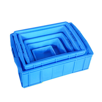 知旦 300周转箱 外径:315*200*105mm长方形工业塑料箱周转箱物流箱五金零件物料收纳箱 ZN-300