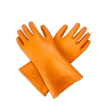 征安ZA005 20KV高压带电作业绝缘手套 电工电力橡胶防电耐压20千伏 五指手型 定制