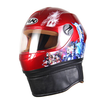 AK品牌儿童冬天保暖头盔电动车摩托车卡通全