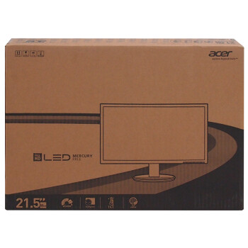 宏碁（Acer）办公/家用21.5英寸1080P全高清可壁挂宽屏LED背光液晶显示器 显示屏K222HQL