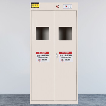 万尊 气瓶防爆柜实验室医院钢瓶柜安全柜可燃气体储存柜双瓶防火加厚WZ-QP-02-02