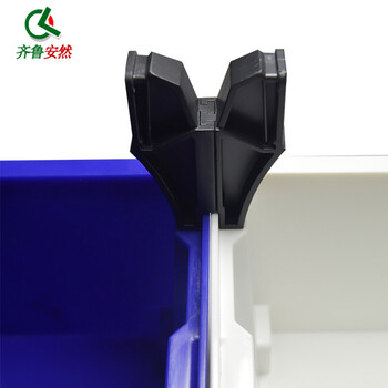 齐鲁安然 收纳零件盒 组合式物料盒 元件盒塑料盒 螺丝工具盒 背挂式 蓝色 1# 135X105X76mm