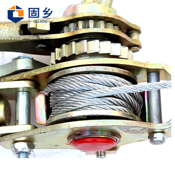 固乡双钩紧线器拉紧器钢丝绳牵引棘轮电力电工拉线收紧工具2吨3吨4吨【3吨】