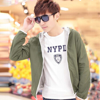 丹杰仕 2014秋冬新款男装 青少年<em>卫衣</em>两面<em>穿长</em>