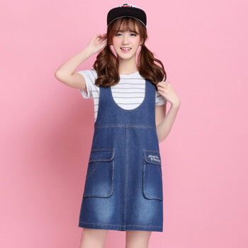 12-18岁少女牛仔裙百搭休闲简约13初中学生背