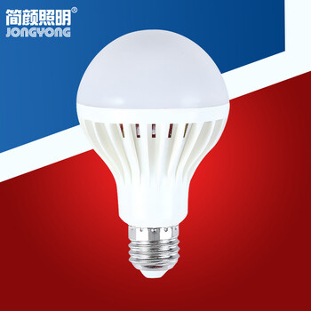 简颜照明 LED节能灯泡E27大螺口省电绿色环保球泡JY9001 5瓦 暖白