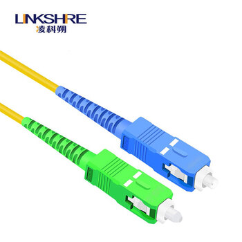 凌科朔（LINKSHIRE）电信级广电CATV专用斜八度APC插芯端面网线光纤跳线尾纤 单模单芯 SC/UPC-SC/APC 50米