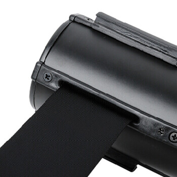 腾驰  一米线栏杆 警戒线隔离伸缩带加厚不锈钢栏杆座银行护栏宾馆酒店机场围栏杆 烤漆2米线