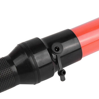 腾驰 交通指挥棒警示荧光棒 LED多功能救生棒 演唱会闪灯发光棒 54CM红色充电款