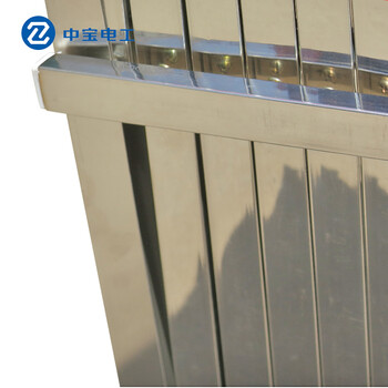 中宝电工 1.2*2.5m 不锈钢伸缩式围栏 安全施工防护栏 施工隔离栅栏 现做 货期1-15天