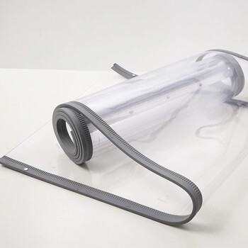 科力邦（Kelibang） 磁吸门帘50*210cm 2.0mm厚PVC磁条软门帘挡风帘隔断隔热保暖帘 灰色 KB3404