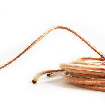 天旭接地线透明铜软线避雷针配件带绝缘皮高压铜线避雷器接地棒防雷器用16平方 1米