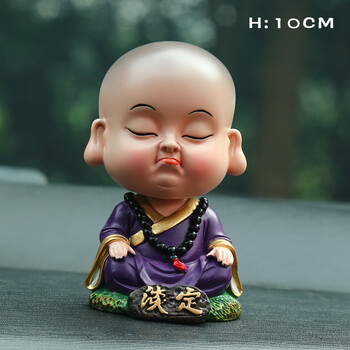 创意汽车摆件摇头可爱小和尚车饰车内饰品车载