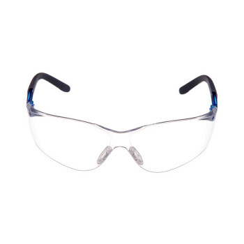 霍尼韦尔 300310 S300L亚洲超轻款防冲击眼镜 防刮擦防雾防飞溅 透明镜片 蓝色镜腿 20副装 