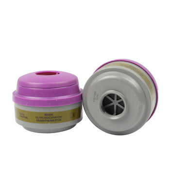 Honeywell霍尼韦尔 75SCP100综合滤盒防有机蒸汽酸性硫化氢带有P100防尘滤棉 1个（按2的倍数下单）