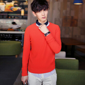 幸福时光 2014秋冬男装新款 <em>男毛衣针织衫圆领</em>