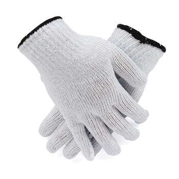 代尔塔（Deltaplus）PVC点胶涤棉线劳保手套防滑耐磨损抗撕裂 208006 9#L 12副