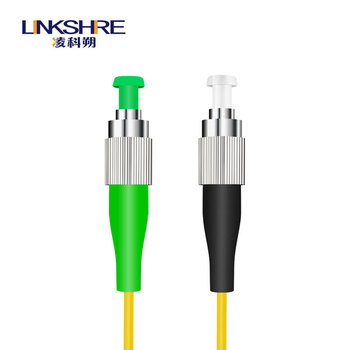 凌科朔（LINKSHIRE）电信级广电CATV专用斜八度APC插芯端面网线光纤跳线尾纤 单模单芯 FC/UPC-FC/APC 1.5米