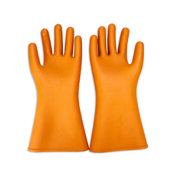 征安ZA005 20KV高压带电作业绝缘手套 电工电力橡胶防电耐压20千伏 五指手型 定制