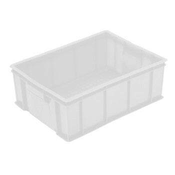 恬晨牌460x350x165mm西3号箱无盖蓝色塑料产品箱塑料工具箱产品箱