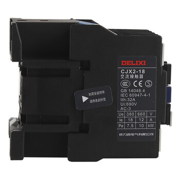 德力西电气 通用型交流接触器 CJX2-1810  220V 简易包装