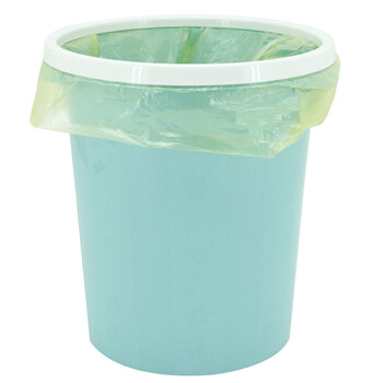 兰诗（LAUTEE）QX-2335 大号办公室手提式垃圾篓 浅咖色5个装