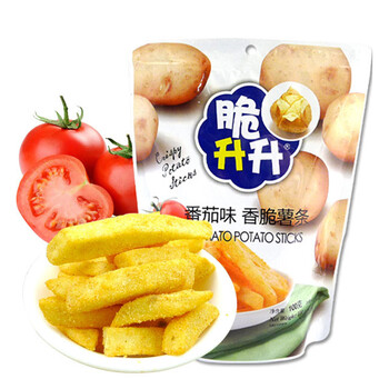 脆升升薯条片休闲零食品点心小吃番茄味 烧烤味 黑胡椒味 蜂蜜黄油香脆薯条 儿童零食 番茄味香脆薯条 100g\/袋【图片 价格 品牌 报价】-京东