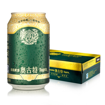 青岛啤酒（TsingTao）奥古特 12度 330ml*24听整箱装