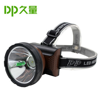 
                                        DP 久量 LED-7082 充电式大功率锂电池安全帽头灯/矿灯 6000毫安 5W                