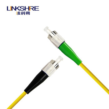 凌科朔（LINKSHIRE）电信级广电CATV专用斜八度APC插芯端面网线光纤跳线尾纤 单模单芯 FC/UPC-FC/APC 1.5米