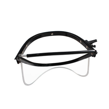 蓝鹰 抗冲击面屏防喷溅工业防尘（无安全帽）透明面屏+铝制帽弓