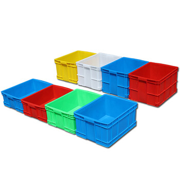 知旦 700-390周转箱 外径:757*565*400mm物流箱塑料方箱物流周转箱储物箱仓库车间工业物流箱 Z-700390