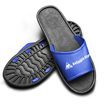 者也 防静电鞋无尘鞋子蓝色男女通用电子工厂车间工作鞋ESD静电鞋40码